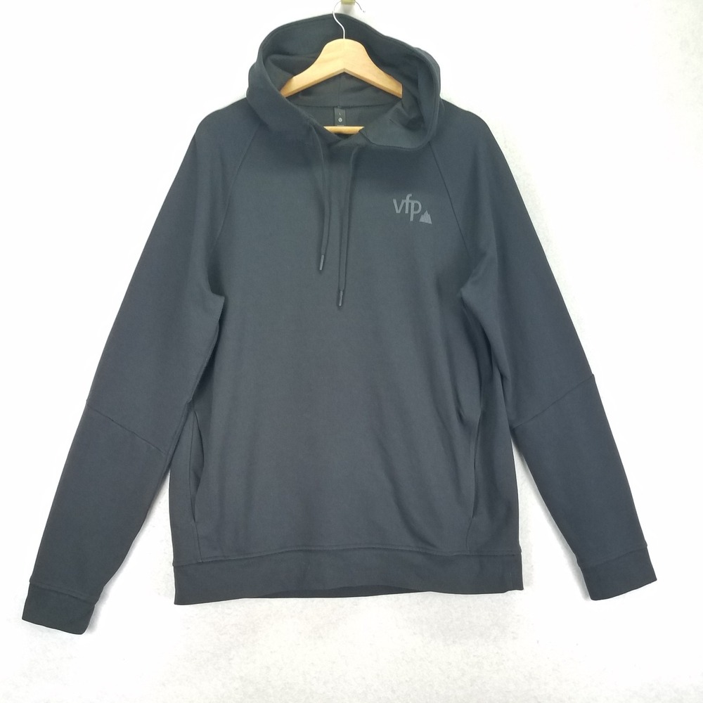 Lululemon City Sweat Pullover Hoodie Men L Black French Terry M3AUPS Logo